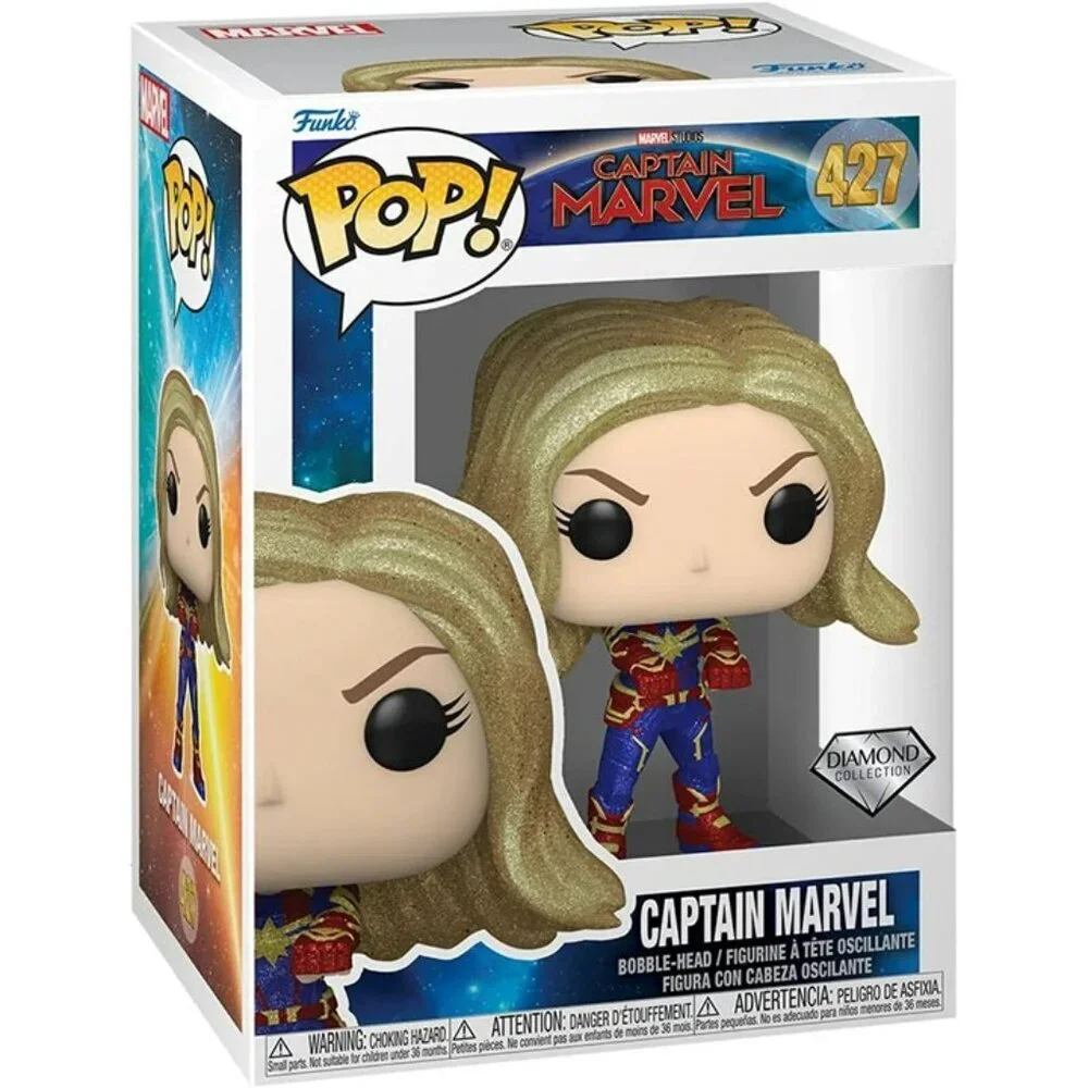Funko Pop! & Tee Bundle – Marvel: Captain Marvel Vinyl Figure + T-Shirt Large